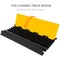 Pyle Cable Ramp, 2 in H, 36.20 in L, 20 in W, Polyethylene, Yellow PCBLCO28 - alternate 2